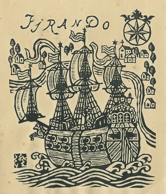 Southern Barbarian Design Sosaku Nanban Ship Woodblock Print Sumio Kawakami: Southern Barbarian Design Sosaku Nanban Ship Woodblock Print Sumio Kawakami Item Specifics: Artist: Sumio Kawakami Subject: Nanban Ship (Southern Barbarian Ship) Material: Washi Paper Style: Japanese 
