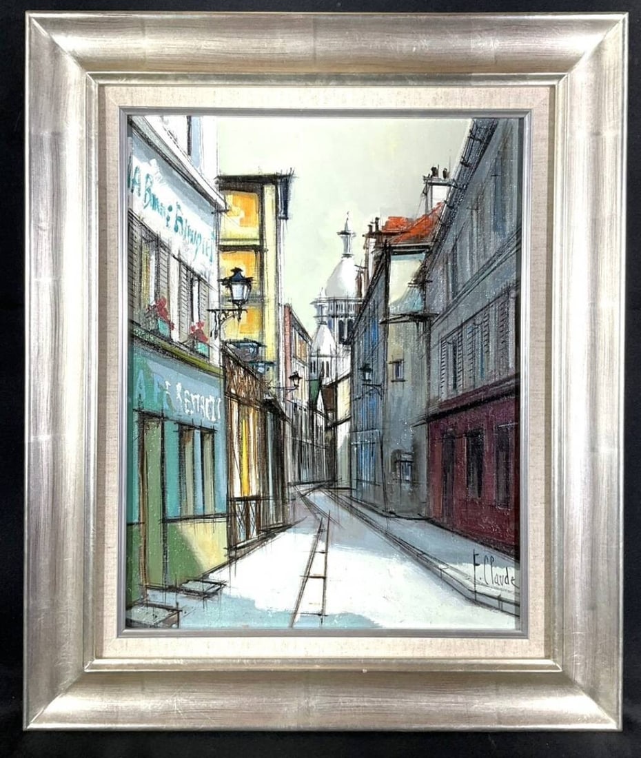Signed Oil Painting Claude F. Original Cityscape Scene Street Framed French: Signed Oil Painting Claude F. Original Cityscape Scene Street Framed French Item Specifics: Unit Of Sale: Single Piece Artist: F. Claude Signed By: F. Claude Signed: Yes Size: Medium Material: Canvas 