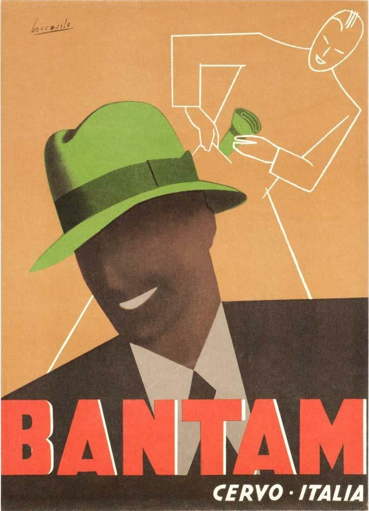 Vintage Poster By Gino Boccasile Fashion Hat C1948 (1 of 1)