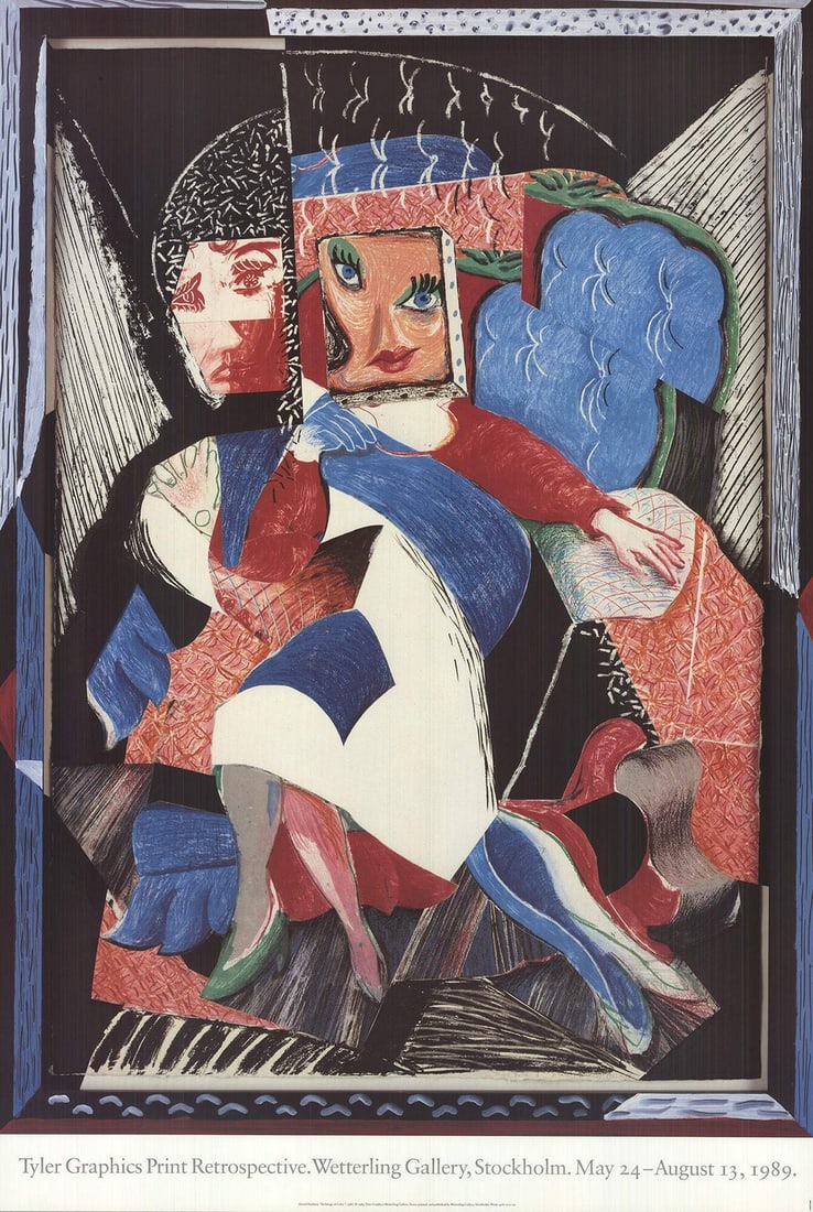 DAVID HOCKNEY An Image of Celia 39" x 26.5" Poster 1989 Pop Art (1 of 4)