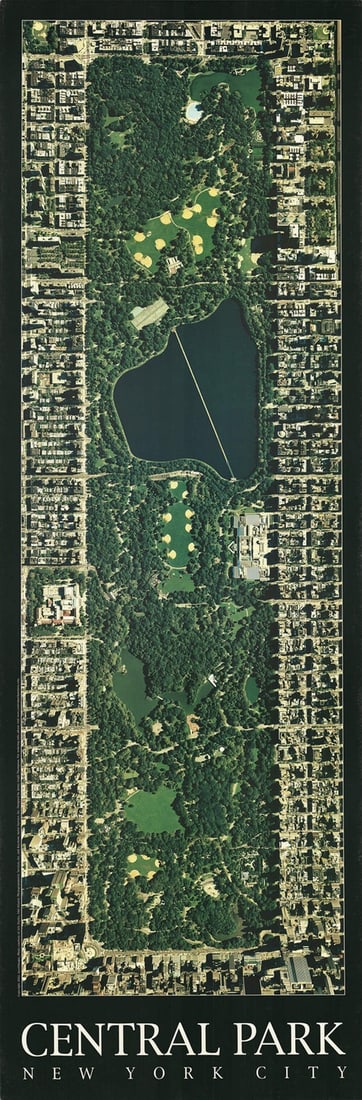 JENNY LEIGH THOMPSON Central Park 59.25" x 19.75" Offset Lithograph 2002 Contemp (1 of 4)