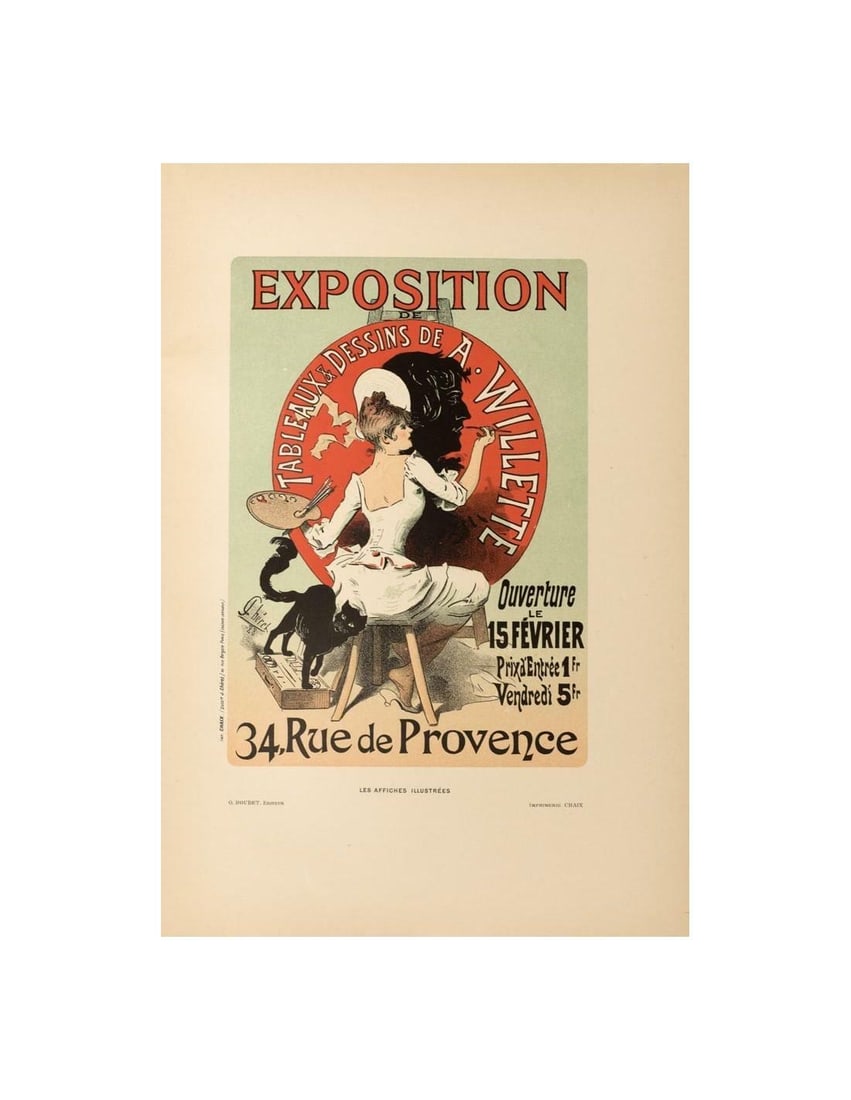 Original Vintage Poster Exposition By Willette For Affiches Illustrees: Original Vintage Poster Exposition By Willette For Affiches Illustrees Item Specifics: Width (Inches): 8.5 Height (Inches): 12 Artist: WILLETTE Subject: EXPOSITION Style: Art Nouveau Date Of Creation: