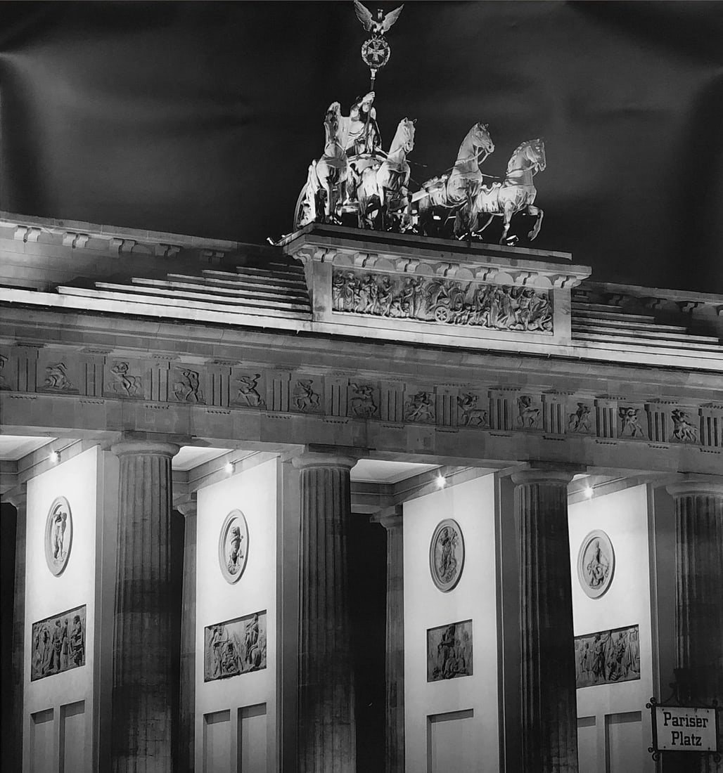 JURGEN HELD Brandenburg Gate Berlin 72" x 54" Poster 2000 Photography Black & W (1 of 4)