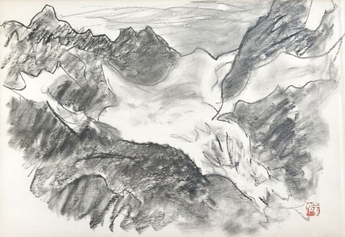 Miematsu Tanabe Landscape Sketch Framed Japanese Modern Art: Miematsu Tanabe Landscape Sketch Framed Japanese Modern Art Item Specifics: Artist: Miematsu Tanabe Subject: Landscape Material: Paper Wood Glass Style: Japanese Year Of Production: 2010 Product Discl