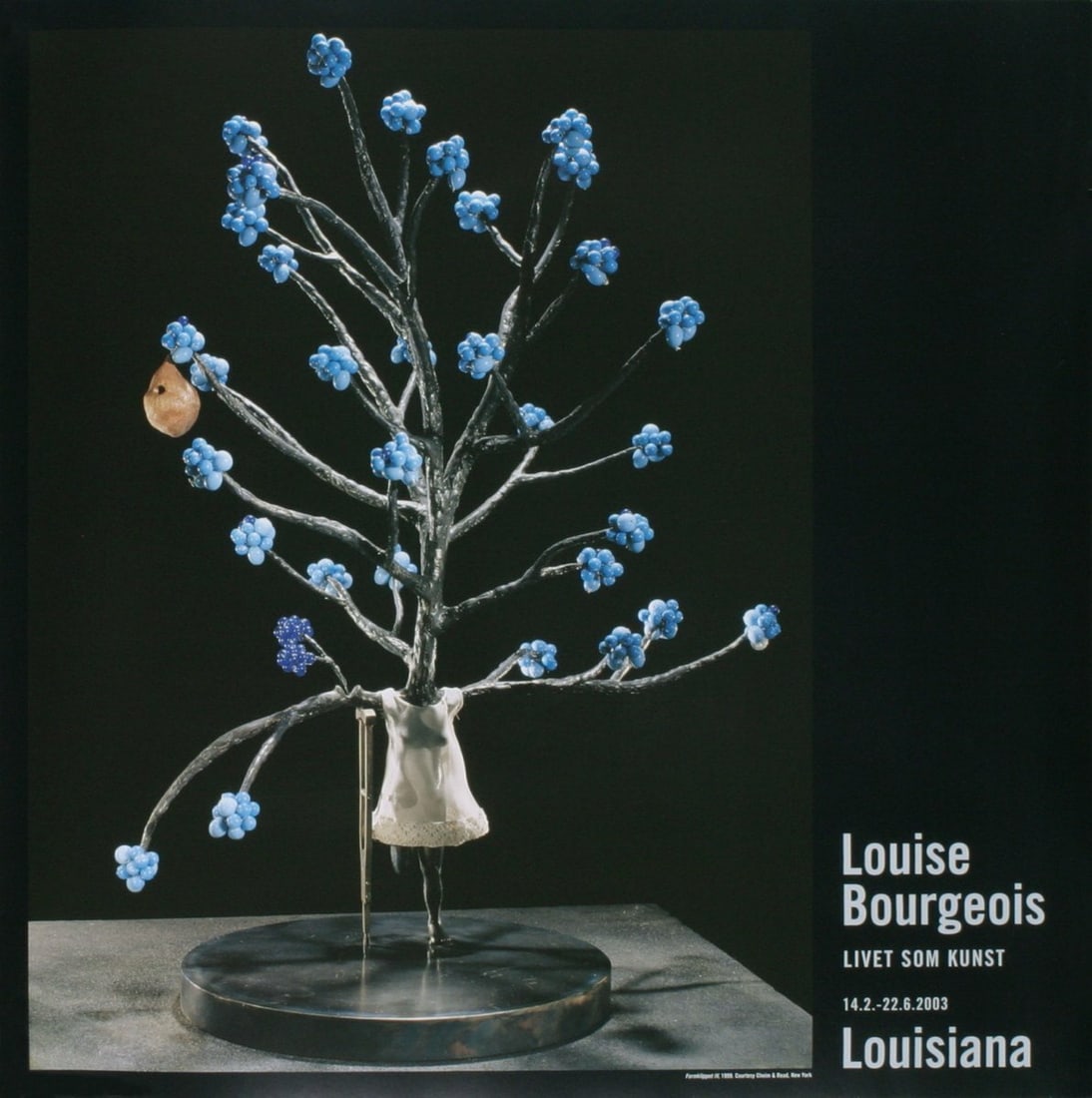LOUISE BOURGEOIS Formklippet IV 27" x 27" Poster 2003 Museum Black Blue Gray (1 of 1)