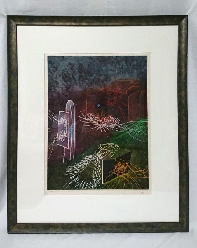 Matta Roberto Original 1978 Aquatint Etching Surrealism Art Print Signed ED100 (1 of 10)