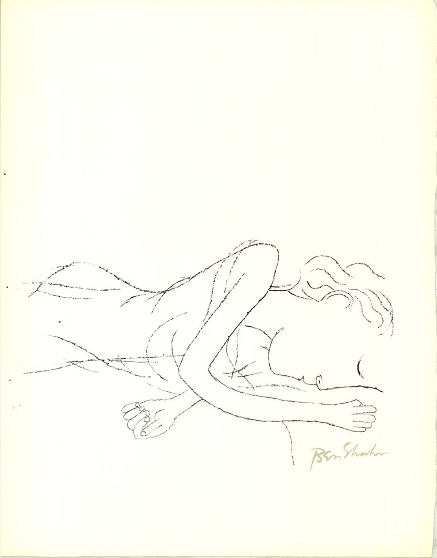 White Sleeping Women in Childbed from BEN SHAHN Of Light Rike Portfolio: White Sleeping Women in Childbed from BEN SHAHN Of Light Rike Portfolio Item Specifics: Artist: Ben Shahn Brand: Shahn Ben Country/Region Of Origin: USA Exact Year: 1968 Height: 22.5 Item Height: 22.5
