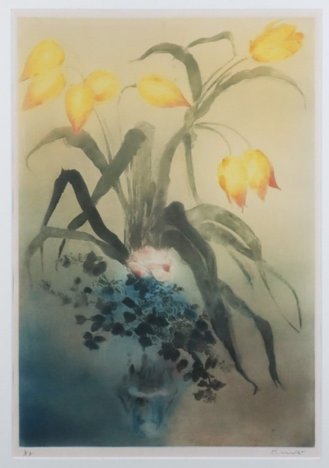 Kaiko Moti Les Tulipes 1985 Signed EA Artist Proof Aquatint Etching Print Only: Kaiko Moti Les Tulipes 1985 Signed EA Artist Proof Aquatint Etching Print Only Item Specifics: Artist: Kaiko Moti Unit Of Sale: Single Piece Signed By: Kaiko Moti Image Orientation: Portrait Signed: Y