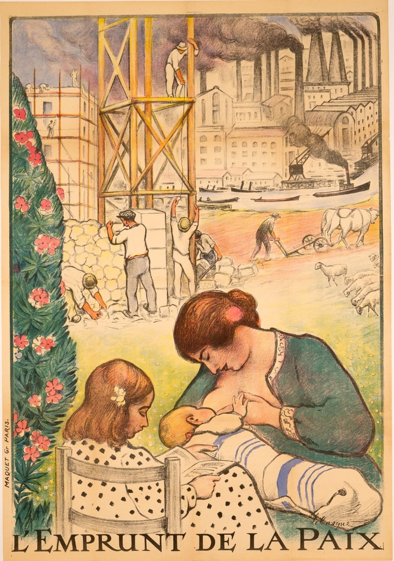 Henri Lebasque C1920 L'Emprunt De La Paix Ww1 Reconstruction Poster: Henri Lebasque C1920 L'Emprunt De La Paix Ww1 Reconstruction Poster Item Specifics: Unit Of Sale: Single Piece Artist: Henri Lebasque Size: Medium Material: Paper papercanvas Certificate Of Authentici