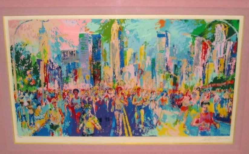 LeRoy Neiman New York Marathon 1980 Signed Serigraph 237/ 300 Styria Sheet Only (1 of 7)