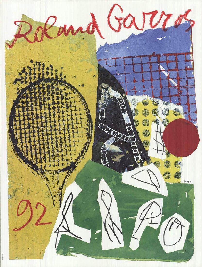 Roland Garros Poster 29.5" x 22.5" French Open JAN VOSS Contemporary Multic 1992: Roland Garros Poster 29.5" x 22.5" French Open JAN VOSS Contemporary Multic 1992 Item Specifics: Artist: Jan Voss Brand: Voss Jan Country/Region Of Origin: france Exact Year: 1992 Height: 29.5 Item He