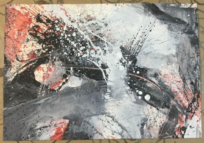 Masataka Kubota Original Abstract Painting (1996) - Modern Art, One-of-a-Kind (1 of 7)