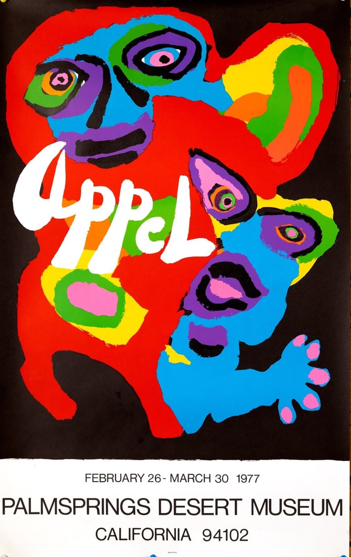 Cobra Movement Palm Springs C.1977 Karel Appel Desert (1 of 3)