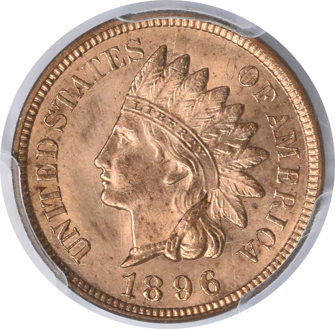 MS66RD Cent PCGS 1896 - 2