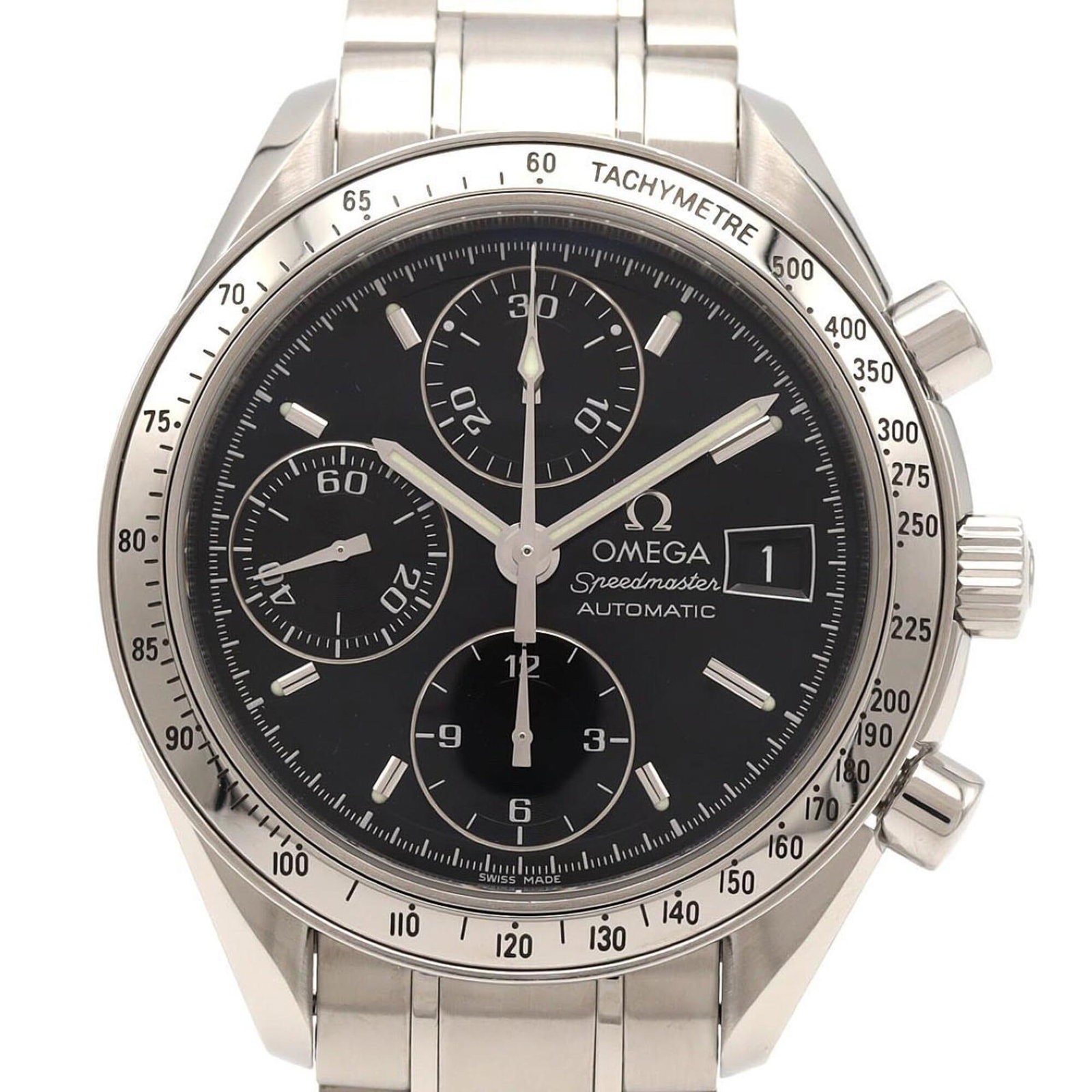 Wristwatch Omega: Wristwatch Omega Stainless steel case and band, a sleek and durable design, make this Omega wristwatch a versatile accessory for everyday wear. With its self-winding automatic movement and 39mm case d