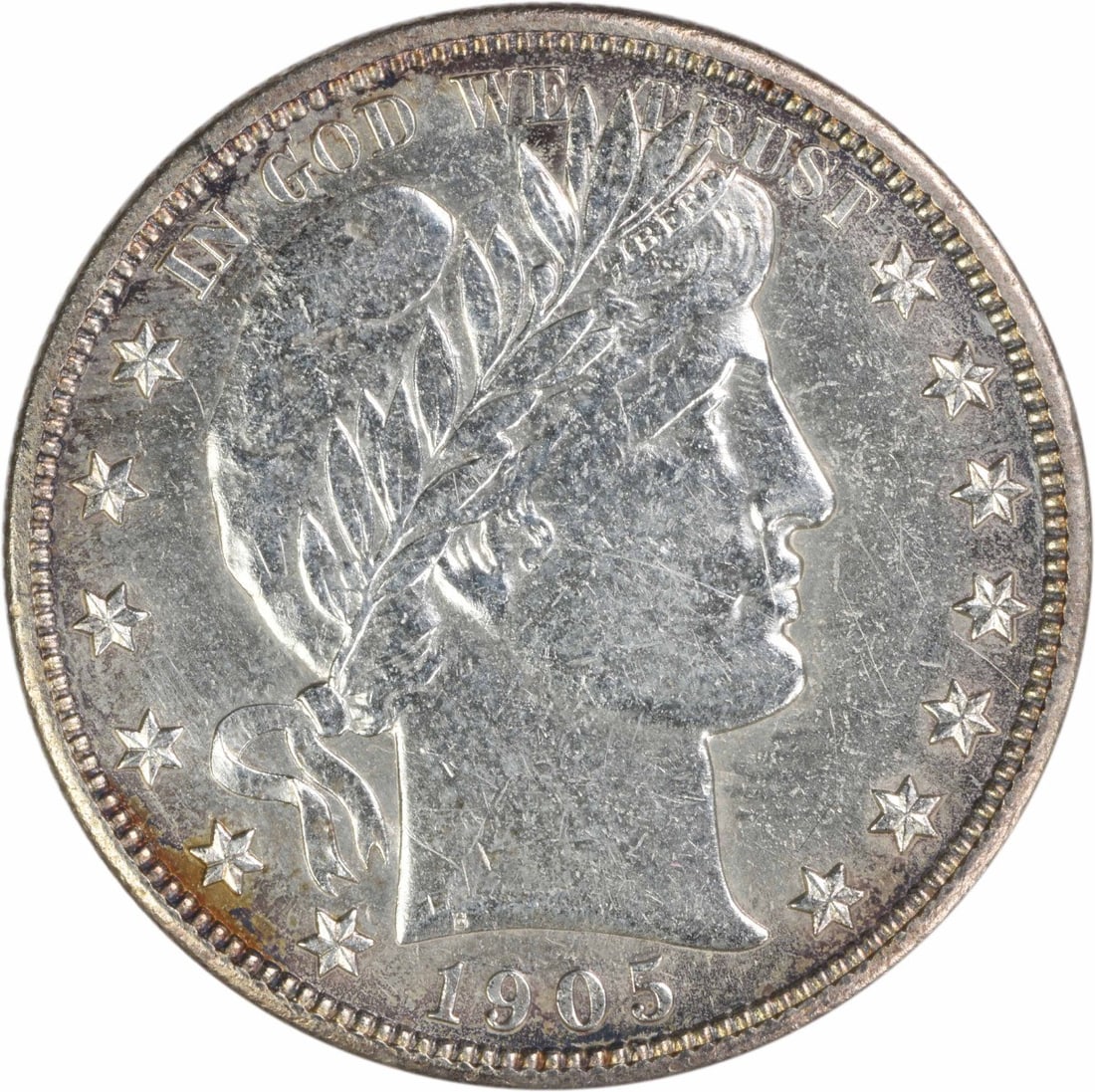 Silver Half Dollar AU Slider Uncertified 1905 S Barber: Silver Half Dollar AU Slider Uncertified 1905 S Barber The 1905 S Barber half dollar is a highly sought-after coin, featuring the iconic Barber design and a rare mint mark. This circulated AU slider