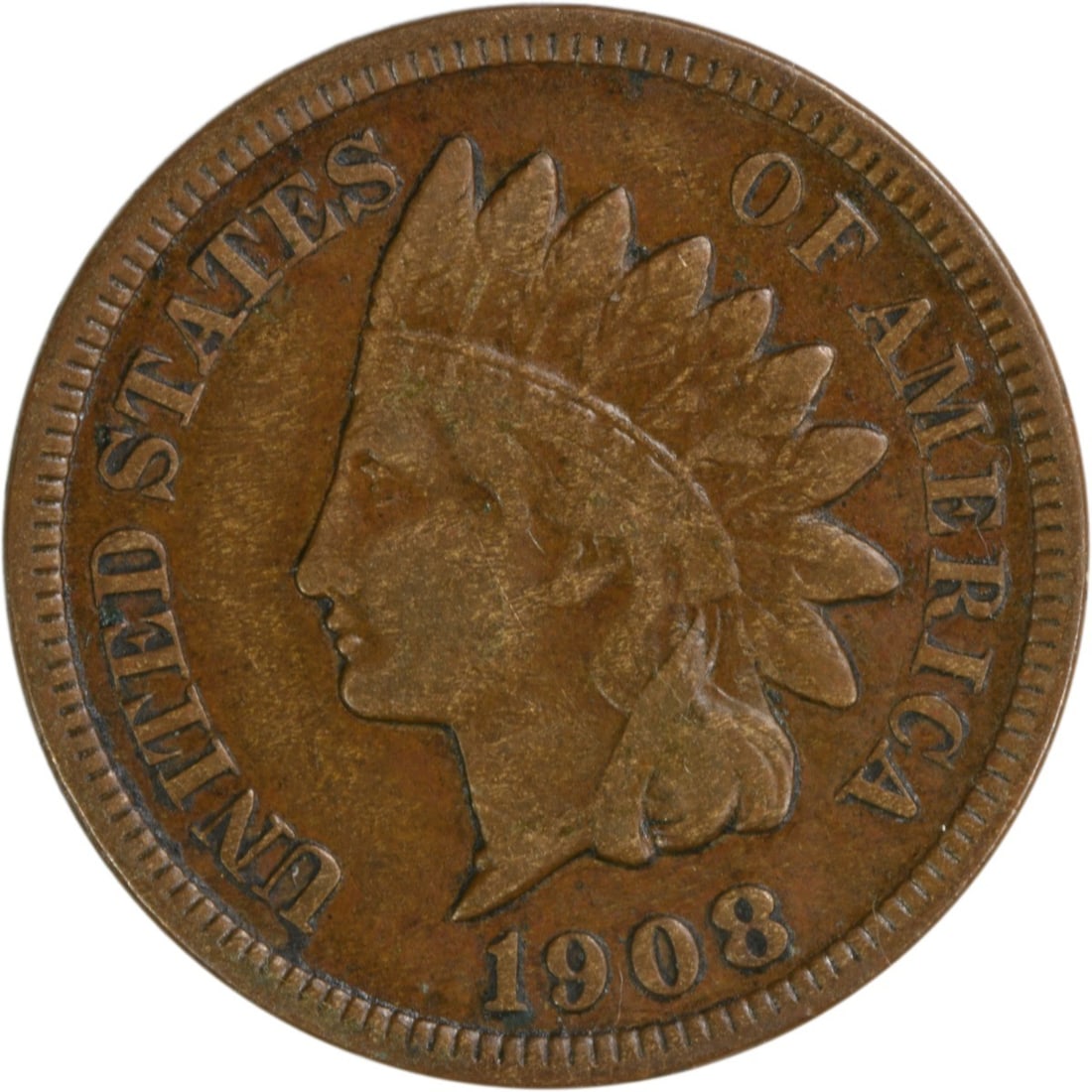 Uncertified Indian Cent 1908-S: Uncertified Indian Cent 1908-S The 1908-S Indian Cent is a historic coin with a rich design, featuring the iconic portrait of James Barton Longacre, the 19th Chief Engraver of the United States Mint. 