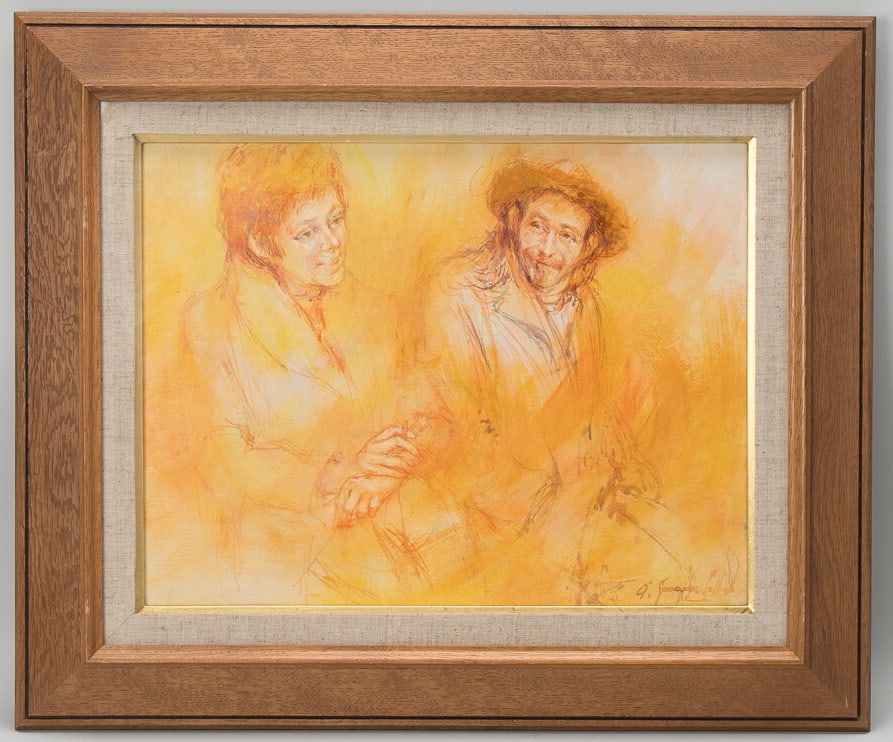 Antonio Gonzlez Collado Oil Painting Portrait Couple Expressionist Canvas: Antonio Gonzlez Collado Oil Painting Portrait Couple Expressionist Canvas Item Specifics: Artist: Antonio Gonzalez Collado Unit Of Sale: Single Piece Signed By: Antonio Gonzalez Collado Size: Medium S