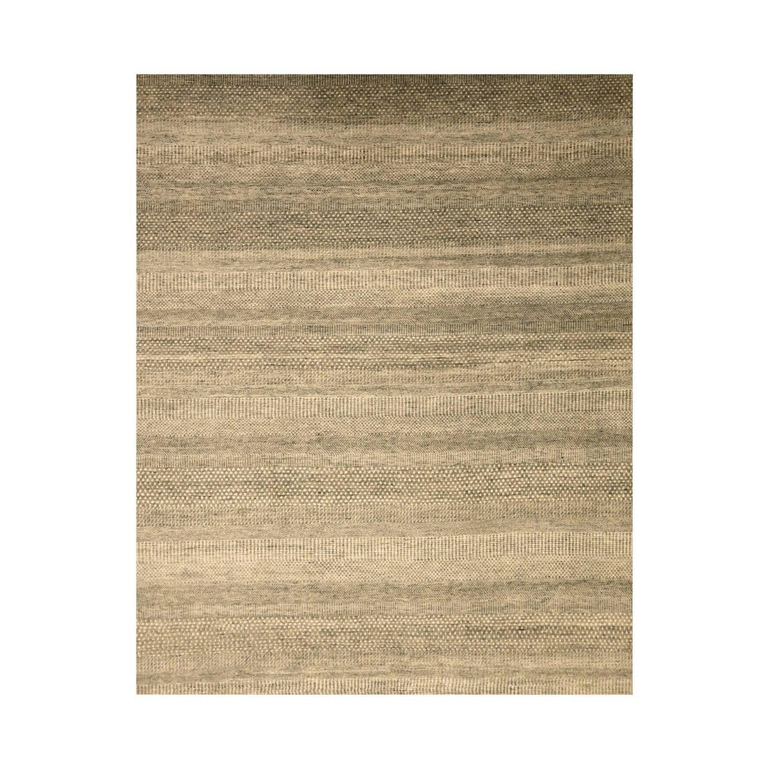 8'x10'3" Gray Modern Grass Design Undyed Natural Wool Hand Knotted Rug: 8'x10'3" Gray Modern Grass Design Undyed Natural Wool Hand Knotted Rug This 8'x10'3" gray modern grass design undyed natural wool hand knotted rug boasts a striking, modern aesthetic with a subtle, ne