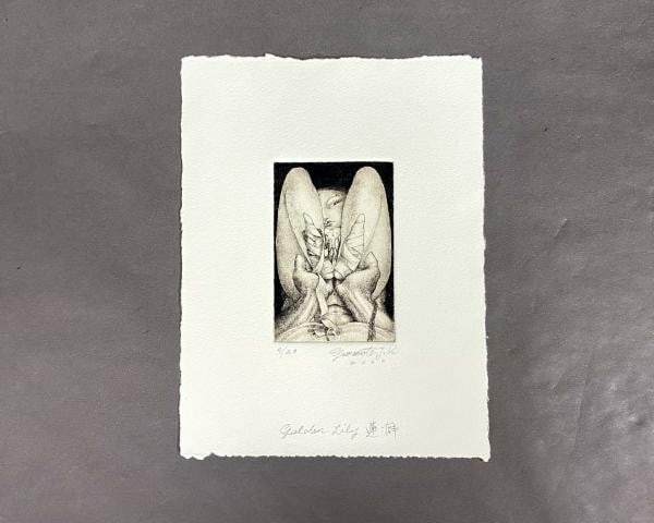 Jin Yamamoto Lotus Copperplate Print Renpeki Limited Edition 20 Year 2000 9 (1 of 1)