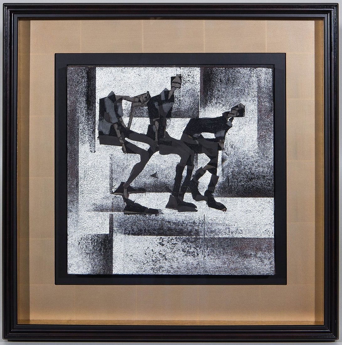 Xiaomin Yang Original Painting Silver Ground Figures Framed Square Work: Xiaomin Yang Original Painting Silver Ground Figures Framed Square Work Item Specifics: Artist: Xiaomin Yang (Yang Xiao Jian b.1960) Unit Of Sale: Single Piece Signed By: Xiaomin Yang (Yang Xiao Jian 