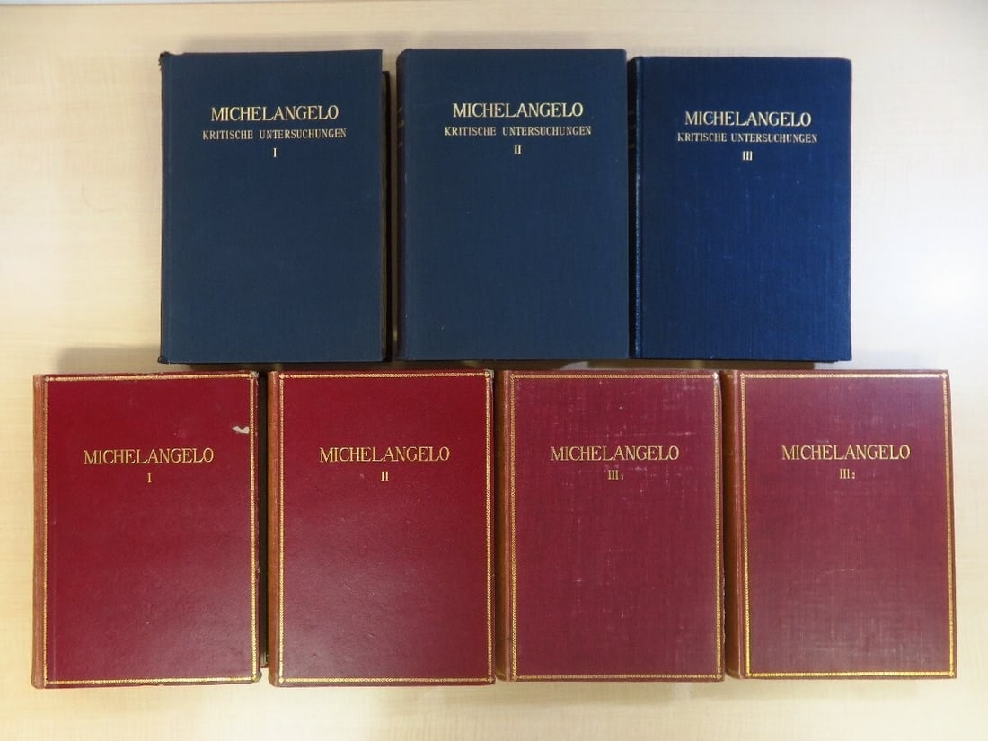 Henry Thode Michelangelo Studies 7-Volume Set (1912-1913, Berlin): Henry Thode Michelangelo Studies 7-Volume Set (1912-1913, Berlin) Item Specifics: Binding: Hardcover Language: German Special Attributes: 1st Edition Author: Henry Thode Publisher: Grote'sche (Berlin)
