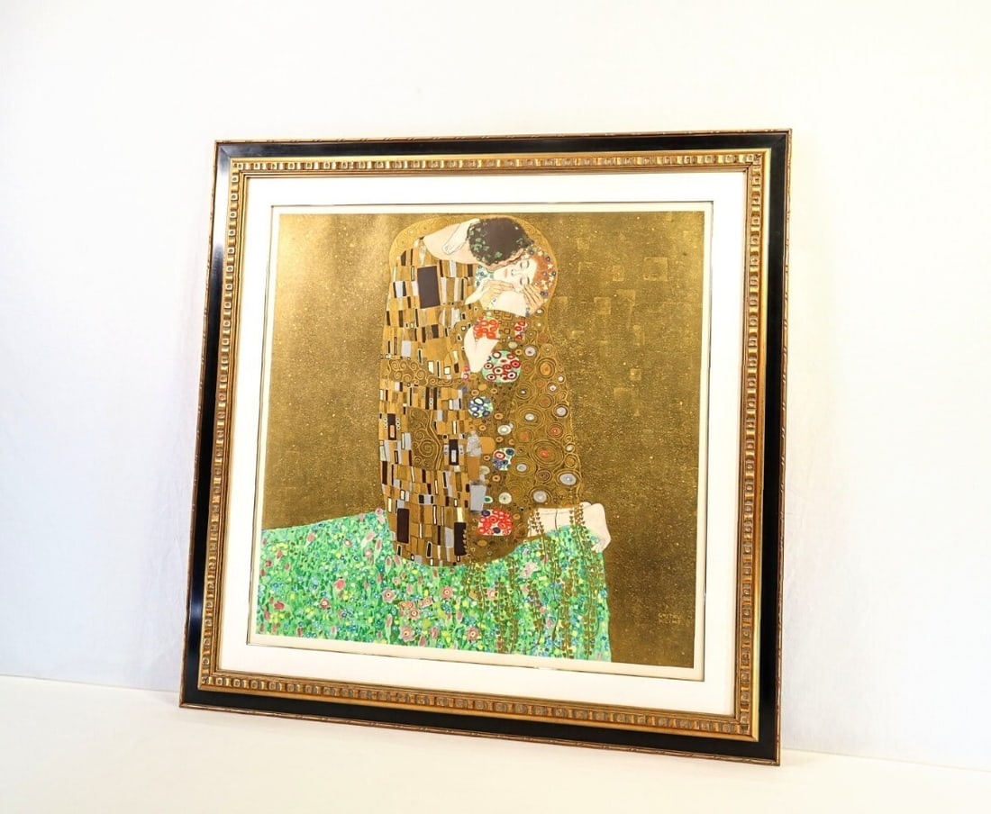 Gustav Klimt The Kiss Large Offset Print -24.8" Verlag Galerie Welz Austria (1 of 10)