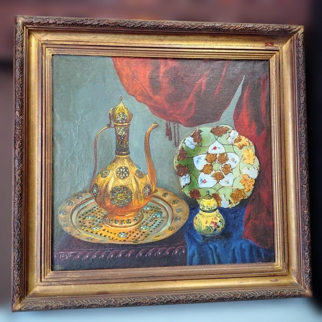 Anatoly Morozov 1974 Topkapi Still Life Oil Painting Signed Russian Art: Anatoly Morozov 1974 Topkapi Still Life Oil Painting Signed Russian Art Item Specifics: Unit Of Sale: Single Piece Artist: Anatoly Morozov Signed By: Anatoly Morozov Size: Large Signed: Yes Period: Co