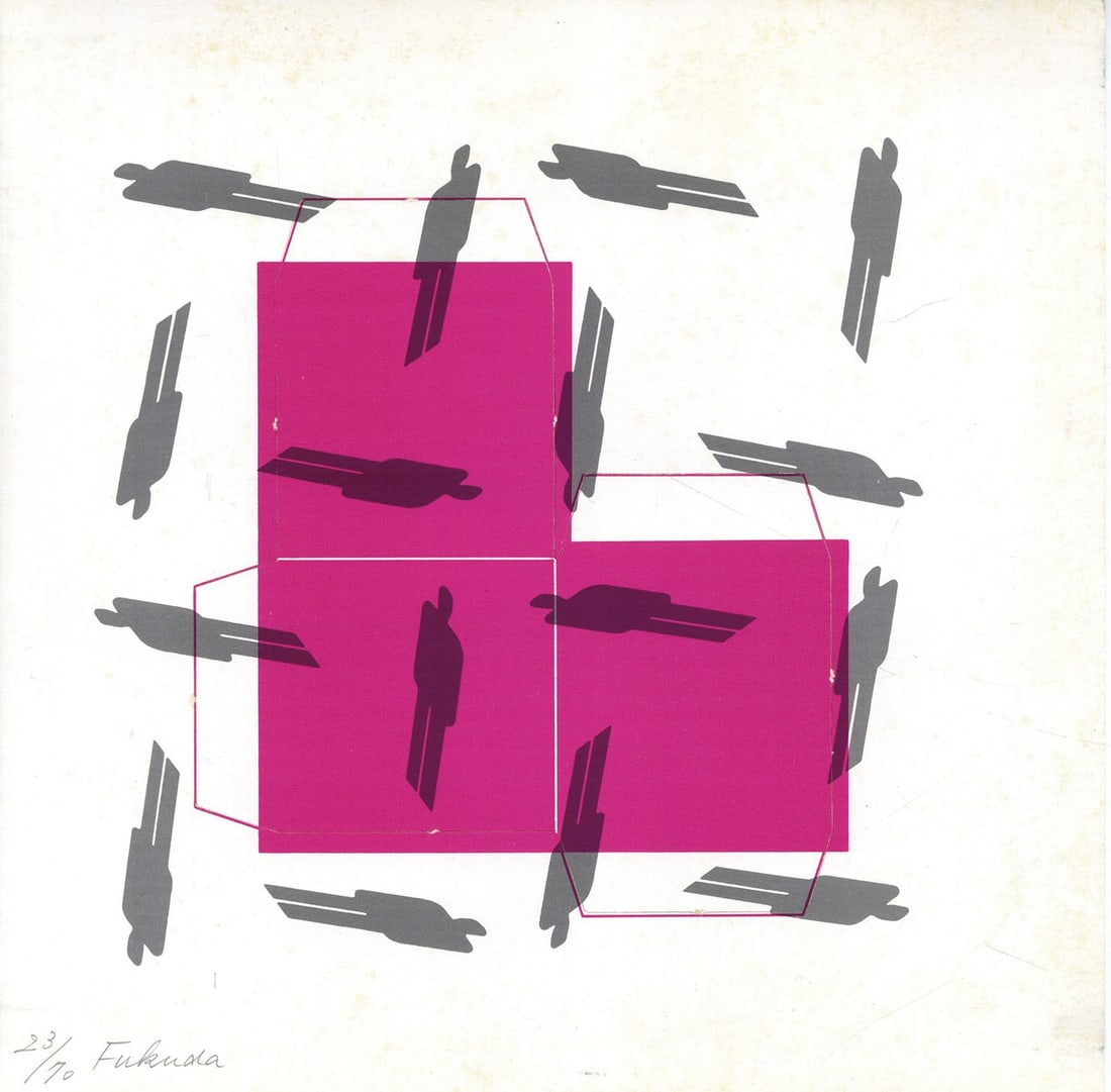 Shigeo Fukuda Signed Letterpress Print 1969 Limited Ed 70 Geometric Art: Shigeo Fukuda Signed Letterpress Print 1969 Limited Ed 70 Geometric Art Item Specifics: Artist: Shigeo Fukuda Subject: Geometric Abstract Material: Paper Style: Japanese Product Disclaimer: Please rev