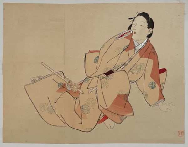 Woodblock Print 1912 Kuchi e Kajita Hanko Bungei Kurabu: Woodblock Print 1912 Kuchi e Kajita Hanko Bungei Kurabu Item Specifics: Artist: Kajita Hanko Subject: Kezurikake Wood Shaving Decoration Material: Washi Paper Style: Japanese Size: 22.2 x 28.7 cm Year
