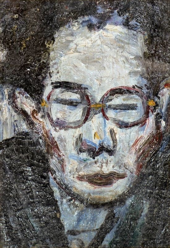 Hasegawa Toshiyuki Original Oil Portrait Framed Art Japanese Yano Fumio: Hasegawa Toshiyuki Original Oil Portrait Framed Art Japanese Yano Fumio Item Specifics: Artist: Toshiyuki Hasegawa Subject: Portrait of Fumio Yano Material: Oil on Canvas/Panel Style: Japanese Year Of