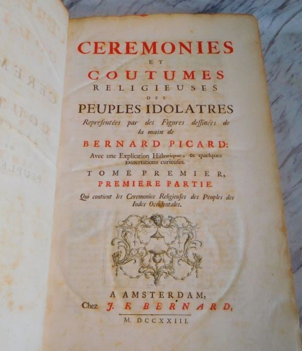 1723 Bernard Picart Vol.3 Religious Ceremonies Folio Engravings Ethnography (1 of 10)