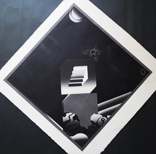 Akira Kurosaki Deep Darkness 3 Large Woodblock Print 1970 Signed Ltd Ed 15 30: Akira Kurosaki Deep Darkness 3 Large Woodblock Print 1970 Signed Ltd Ed 15 30 Item Specifics: Artist: Akira Kurosaki Subject: Abstract Material: Woodblock print on paper Style: Japanese Size: 54.6 x 5