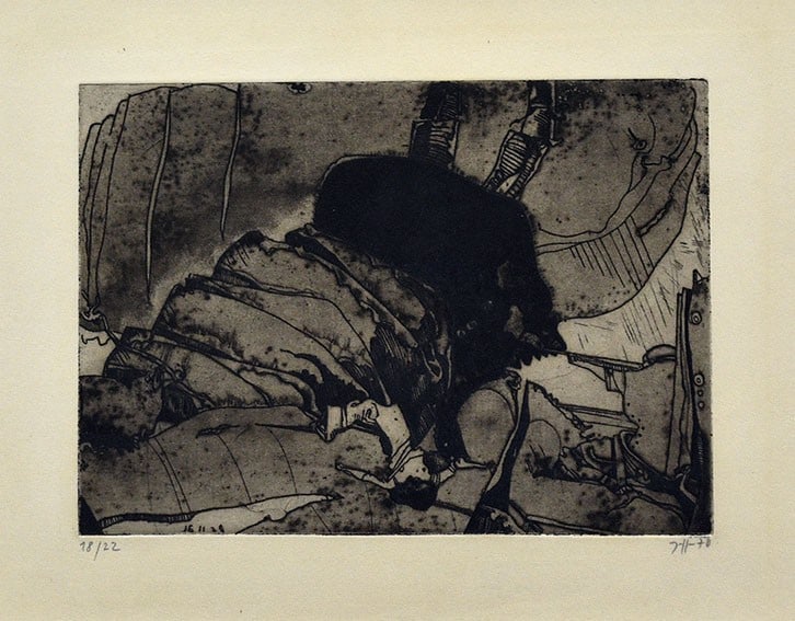 Horst Janssen 1970 Signed Etching Copperplate Print Ltd Ed 22 Work (1 of 7)