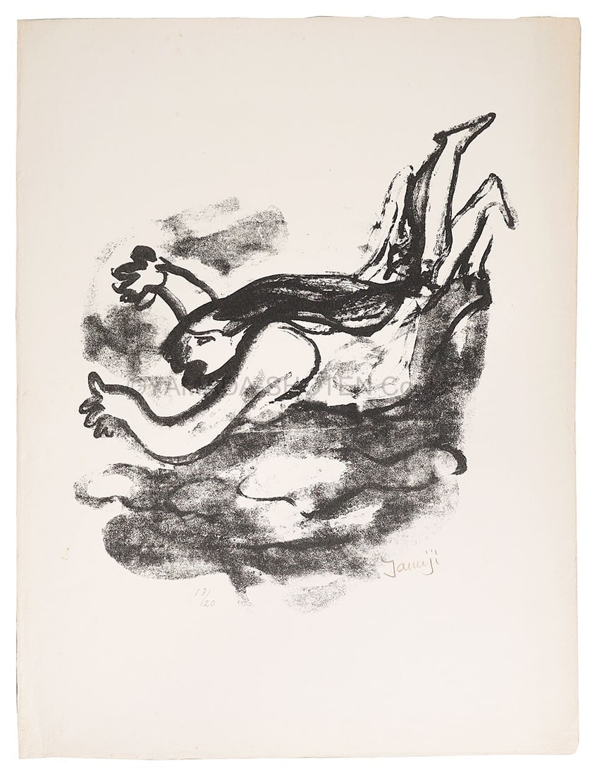 Kitagawa Tamiji Signed Lithograph Nude 1960 Ltd Ed 50 Japanese Art Print: Kitagawa Tamiji Signed Lithograph Nude 1960 Ltd Ed 50 Japanese Art Print Item Specifics: Artist: Kitagawa Tamiji Subject: Nude Material: Lithograph on paper Style: Japanese Size: 46 x 35 cm Year Of Pr