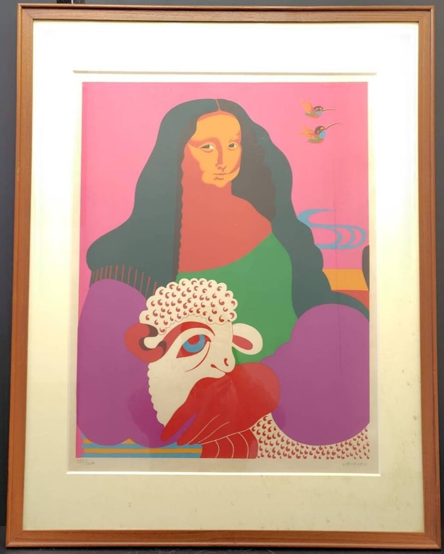 Lithograph Signed Pop Art La Gioconda Nicolas Garcia Uriburu 1967 (1 of 7)