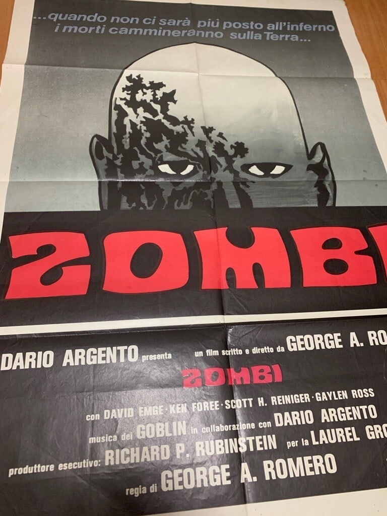 ZOMBI - Dawn of the Dead (1978) Vintage Original Movie Promotion Poster Italy: ZOMBI - Dawn of the Dead (1978) Vintage Original Movie Promotion Poster Italy Item Specifics: Size: Large Artist: George A. Romero Character: George A. Romero David Emge Ken Foree Dario Argento Style: