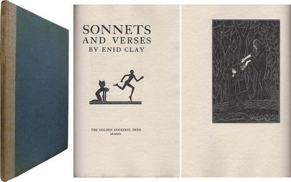 Eric Gill Sonnets and Verses Enid Clay Golden Cockerel Press 1925 Wood (1 of 1)