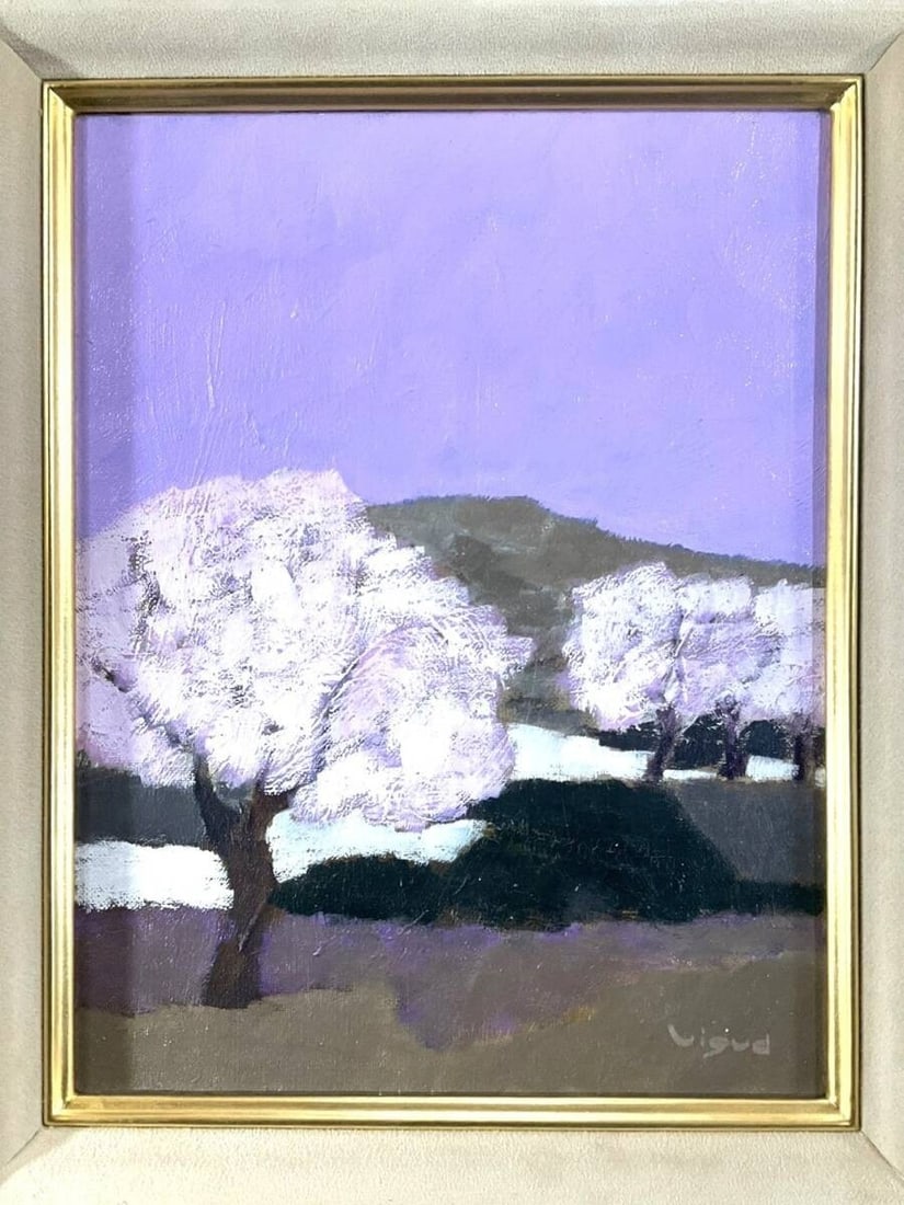 Moroccan Artist Oil Painting Original Art Landscape Trees Blossom Vigud: Moroccan Artist Oil Painting Original Art Landscape Trees Blossom Vigud Item Specifics: Artist: Andre Vigud Unit Of Sale: Single Piece Signed By: Andre Vigud Size: Medium Signed: Yes Period: Contempor
