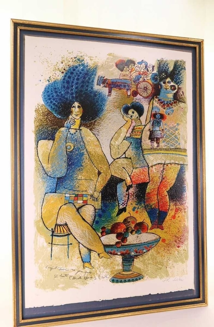 Theo Tobiasse Child clown Original Large Lithograph SIGNED Modern Cubism Artwork: Theo Tobiasse Child clown Original Large Lithograph SIGNED Modern Cubism Artwork Item Specifics: Artist: Theo Tobiasse Signed By: Theo Tobiasse Image Orientation: Portrait Signed: Yes Size: Large Mate