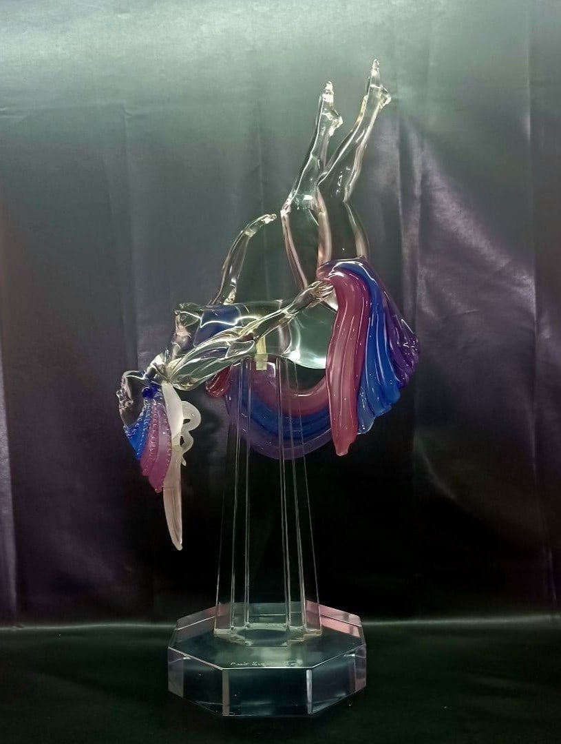 Italian Art Glass Nude Large Sculpture Murano Glass Pino Signoretto: Italian Art Glass Nude Large Sculpture Murano Glass Pino Signoretto Item Specifics: Artist: Pino Signoretto Unit Of Sale: Single Piece Signed By: Pino Signoretto Signed: Yes Size: Large Material: Glas