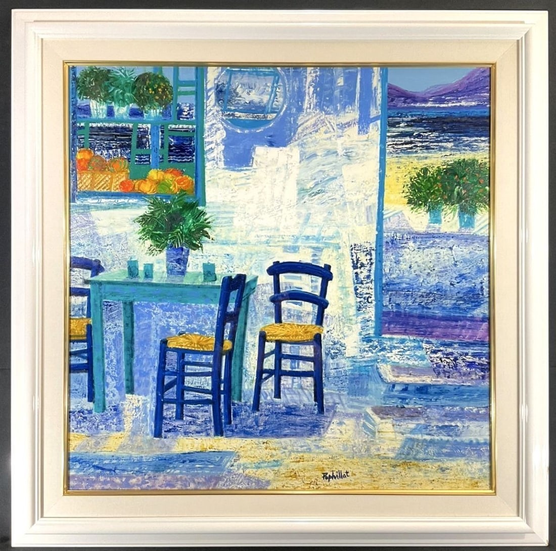 Jean Pierre Pophillat Signed Original Oil Painting Landscape Interior (1 of 10)