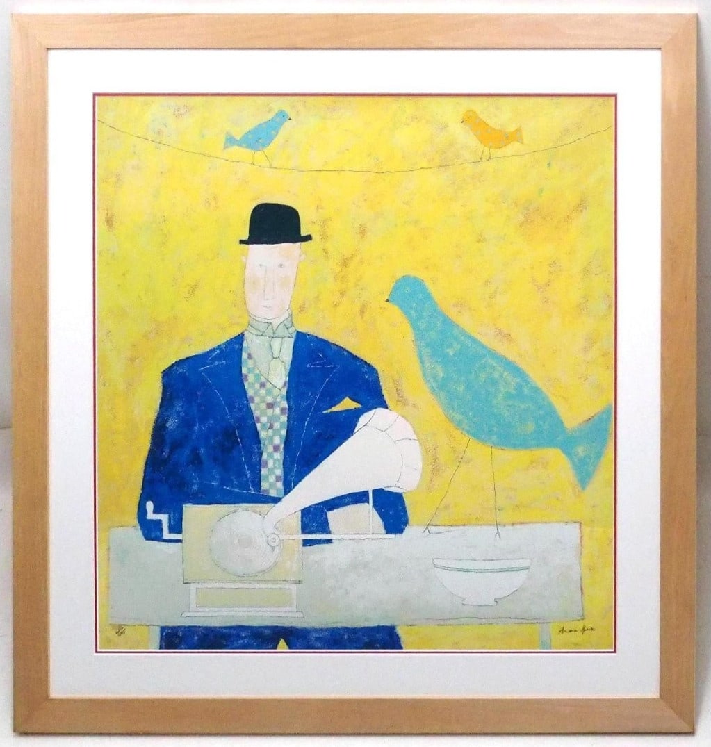 Bird Silkscreen Print Signed Musical British Frame Annora Print: Bird Silkscreen Print Signed Musical British Frame Annora Print Item Specifics: Artist: Annora Spence Unit Of Sale: Single Piece Signed By: Annora Spence Image Orientation: Portrait Signed: Yes Size: 