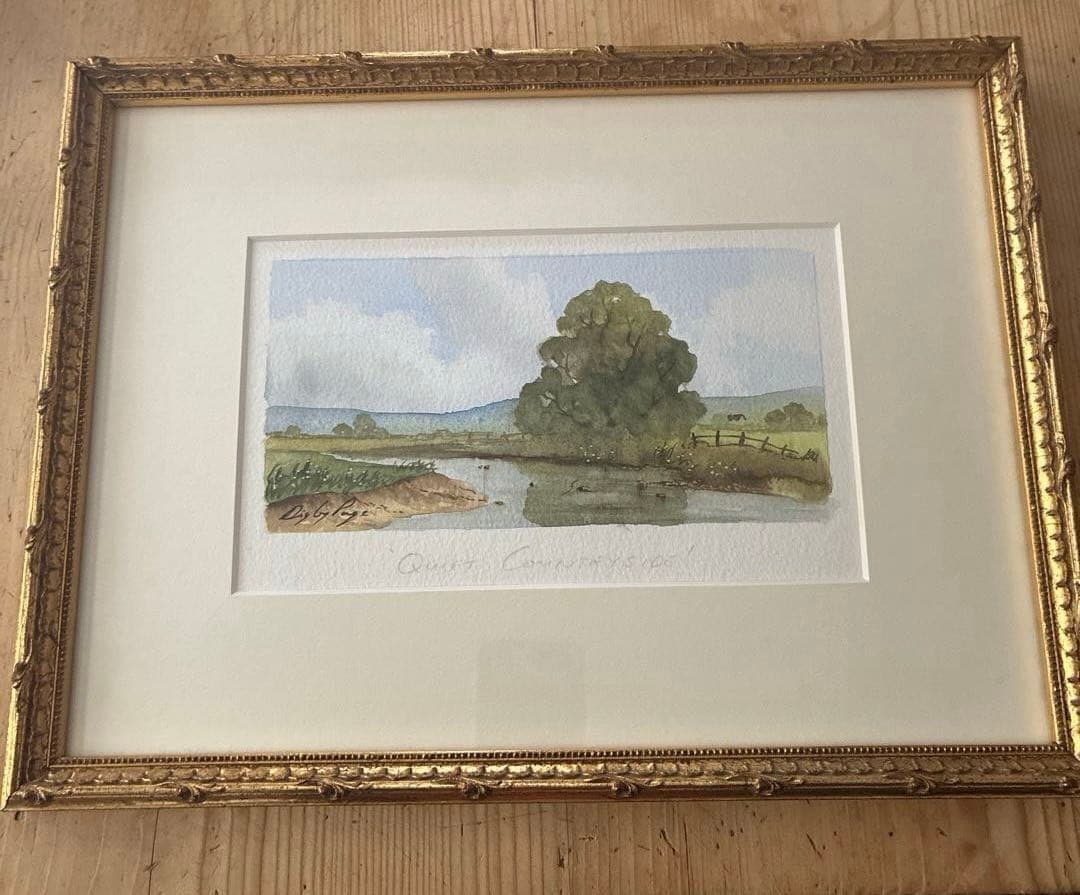 British Landscape Art Watercolor Original Digby Page (1 of 15)