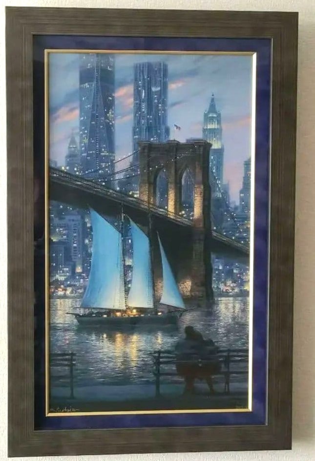 Signed Canvas NYC Framed by Evgeny Lushpin Dream (1 of 7)
