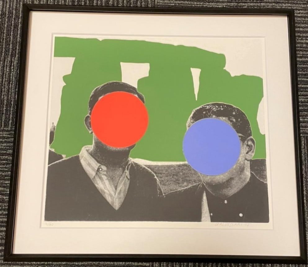 John Baldessari Stonehenge (With Two Persons) Green 2005 Signed Ltd 60 Framed (1 of 5)