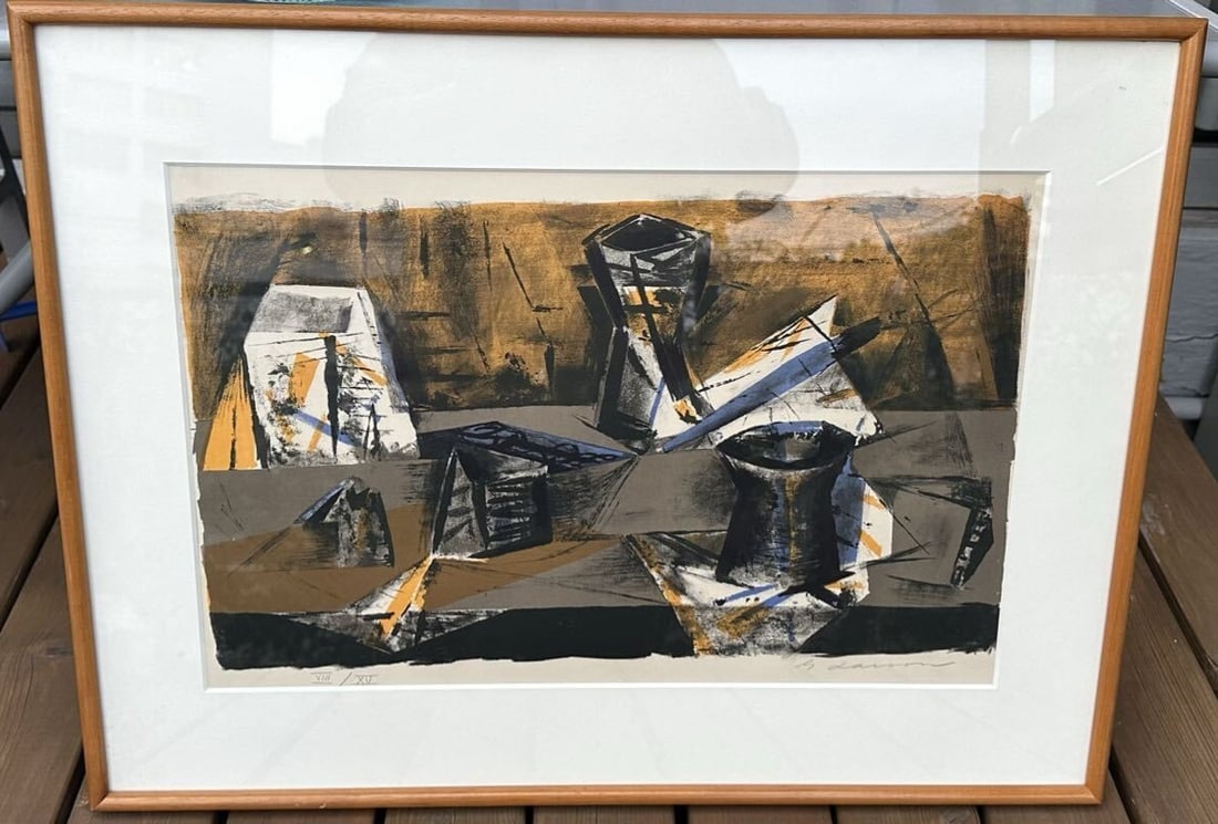 Gunnar Larsson Signed Lithograph XV/ 15 Swedish Modern Abstract Art (1 of 4)