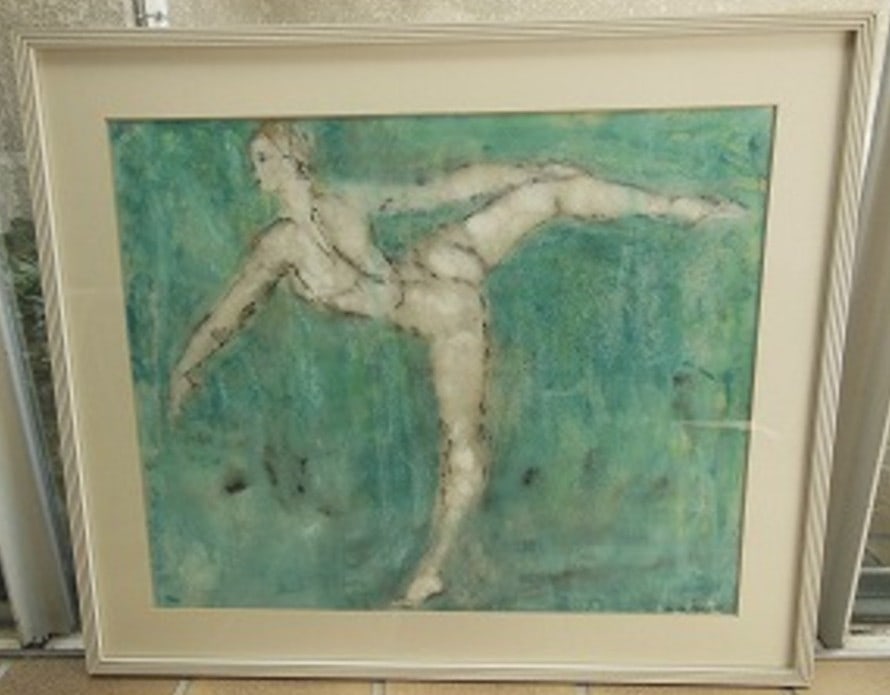 Akesson Gerda Original Nude Figure Mixed Media Etching Style Art Scandinavian: Akesson Gerda Original Nude Figure Mixed Media Etching Style Art Scandinavian Item Specifics: Unit Of Sale: Single Piece Artist: Gerda Akesson Signed By: Gerda Akesson Size: Large Signed: Yes Period: 