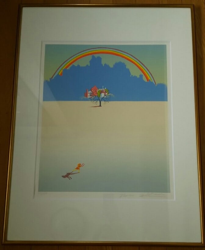 Stevan Petrovic Signed Original Silkscreen print "Rainbow" Framed (1 of 10)