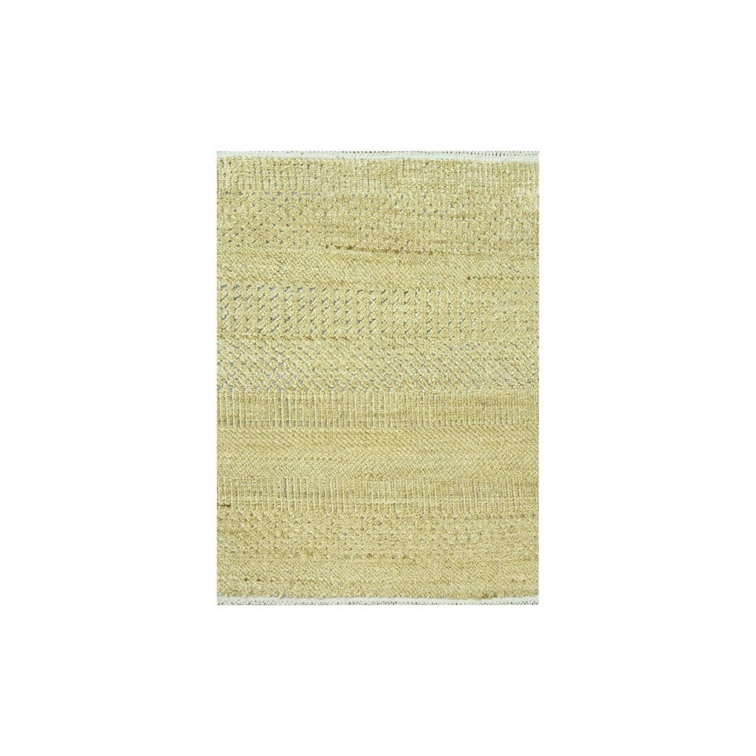 2'x2' Brown Modern Grass Design Wool and Silk Hand Knotted Mat Square Rug: 2'x2' Brown Modern Grass Design Wool and Silk Hand Knotted Mat Square Rug Modern Brown Wool and Silk Hand Knotted Square Rug. This 2'x2' square rug features a unique brown modern grass design made fro